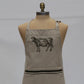 French Linen Apron Natural & Olive