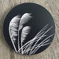 Toetoe Ivory on Black Placemat
