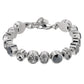 Elaine Shiny Silver Tennis Bracelet - Grey