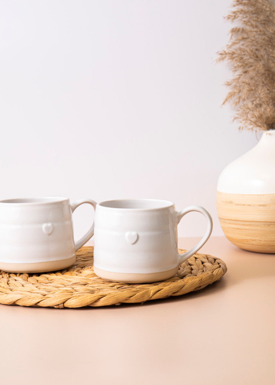 Mikasa Farmhouse Heart Stoneware Mug