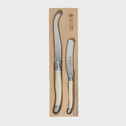 Laguiole UZ Cheese Knife/Spreader 2pc