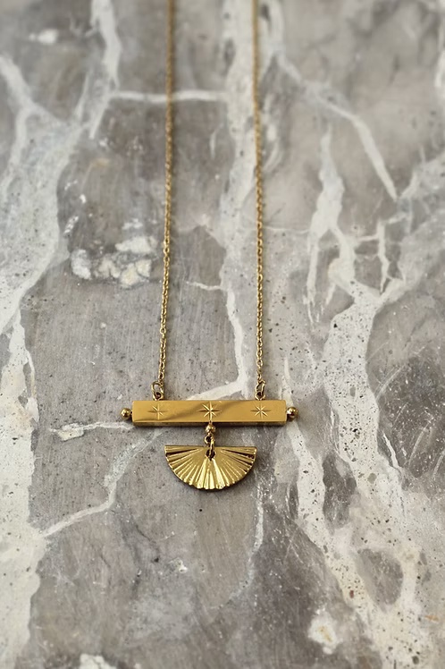 Deco Stars Bar Necklace