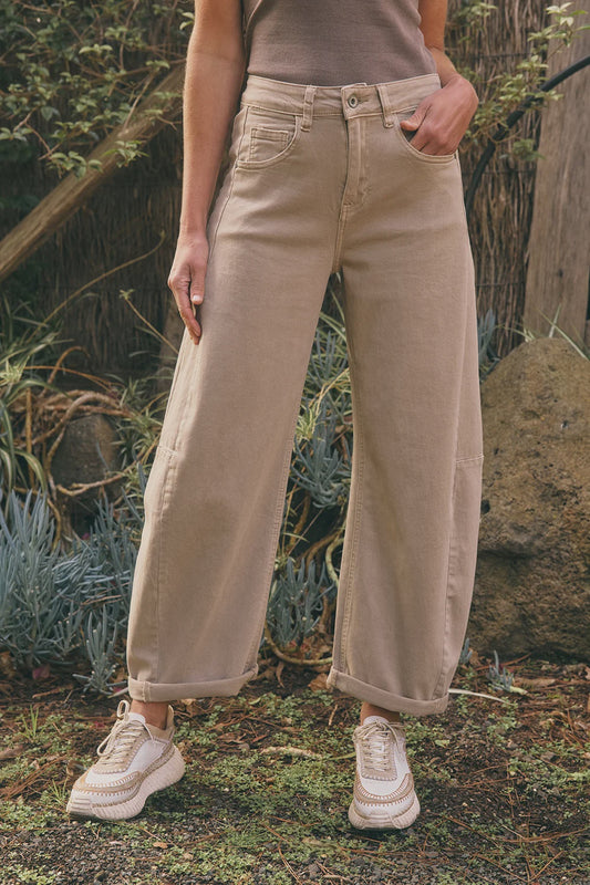 IDAHO Barrel Coloured Jeans