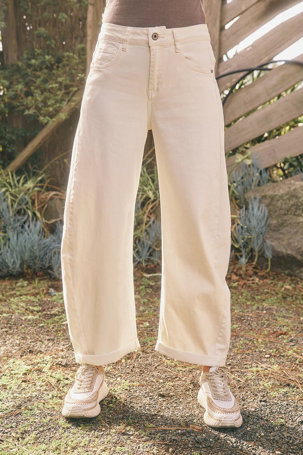 IDAHO Barrel Coloured Jeans