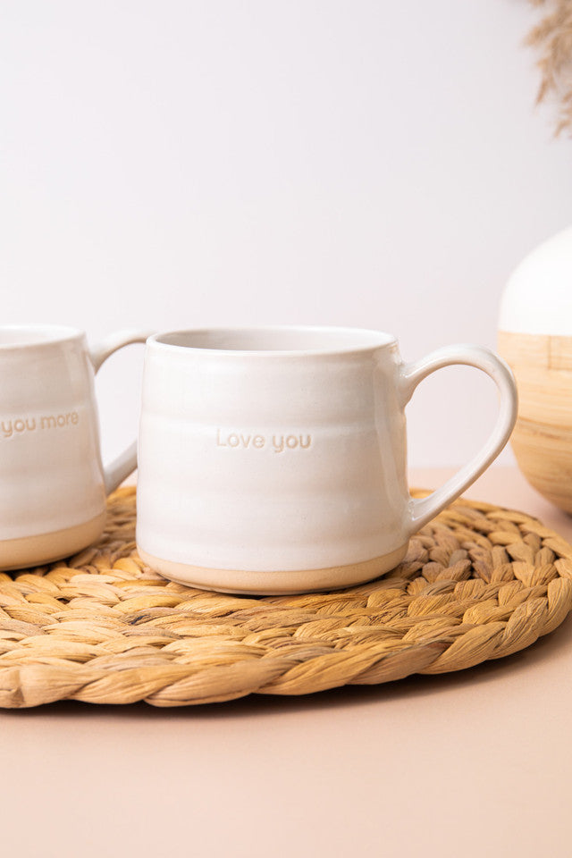 Mikasa Farmhouse LOVE YOU Stoneware Mug