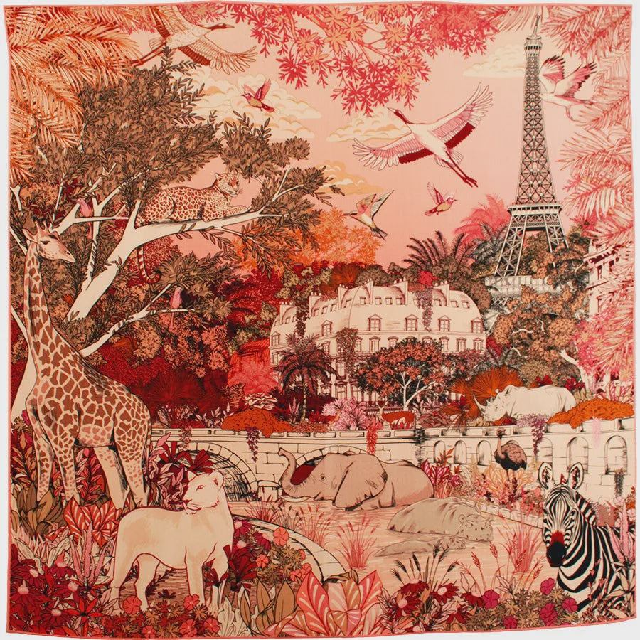 Silk Scarf Heloise 50x50