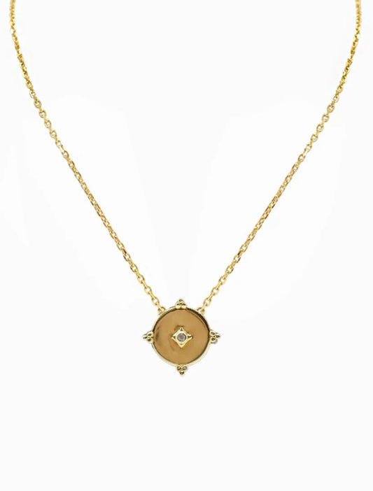 Lucienne Gold & Crystal Pendent