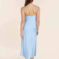 Magnolia Silky Satin Long Gown - Blue