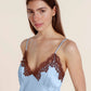 Magnolia Silky Satin Long Gown - Blue
