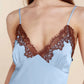 Magnolia Silky Satin Long Gown - Blue