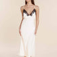 Magnolia Silky Satin Long Gown - Ivory