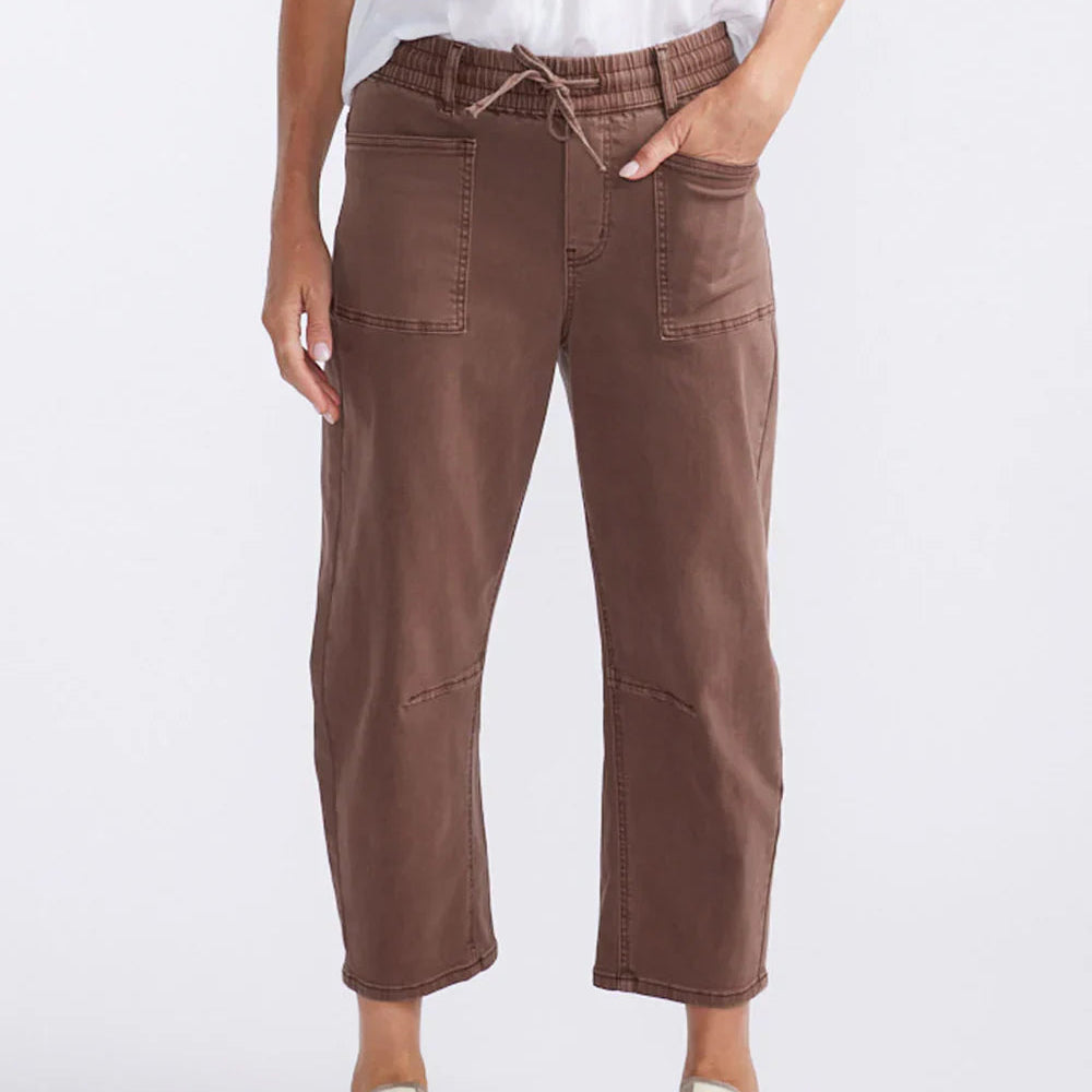 Leo Barrel Jeans - Chocolate