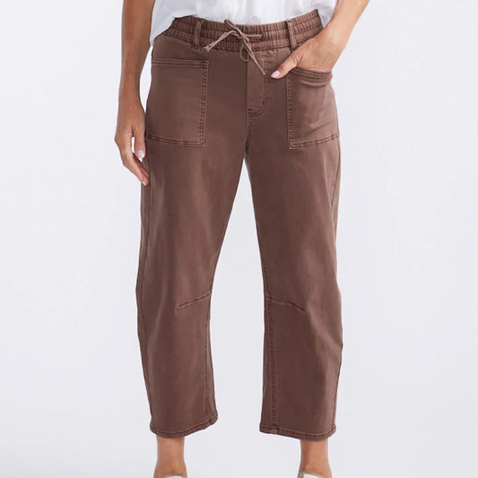 Leo Barrel Jeans - Chocolate