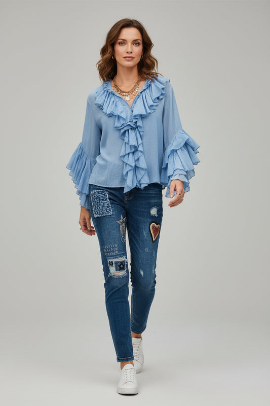 Moselle Frill Top