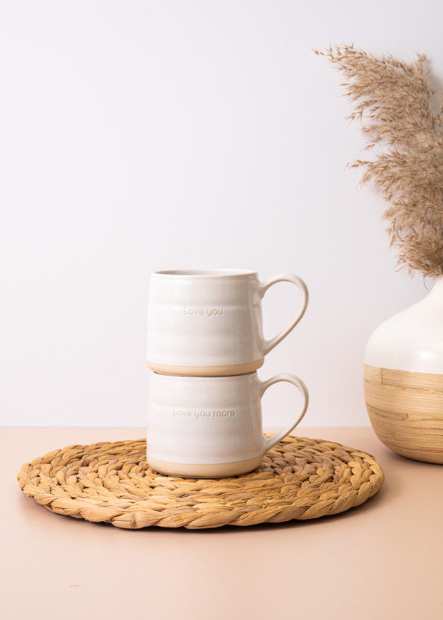 Mikasa Farmhouse LOVE YOU Stoneware Mug