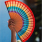 Hand Fan with Gift Box - Rainbow
