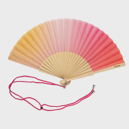 Hand Fan with Gift Box - Sunset