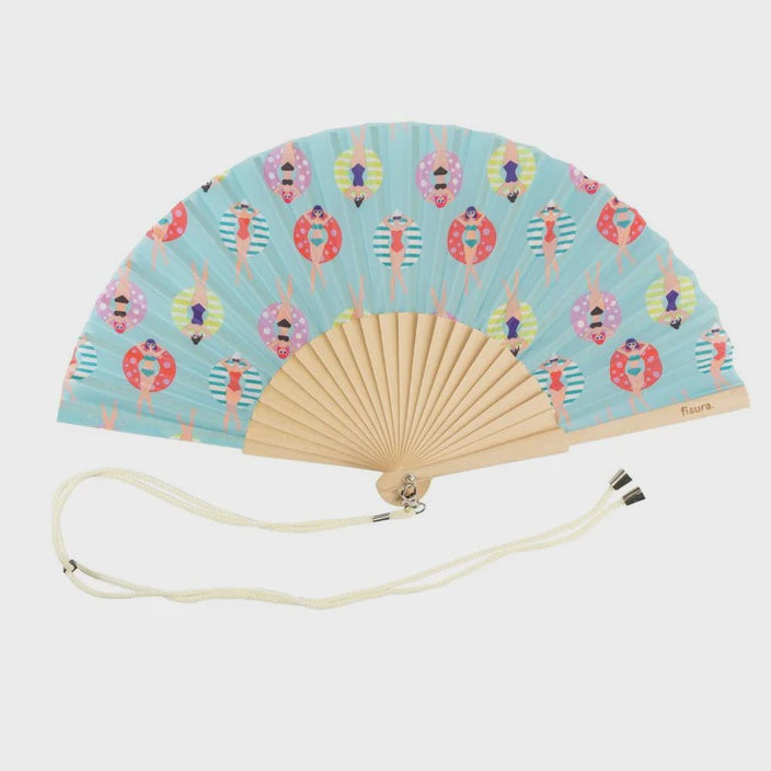 Hand Fan with Gift Box - Swimmers