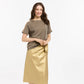 Lurex Shoulder Sweater - Gold