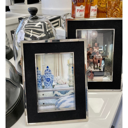 Black Linen Photo Frame