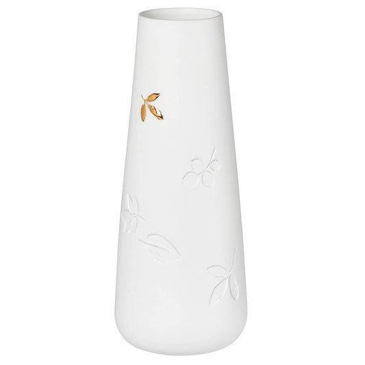 Porcelain Gold Leaf Vase