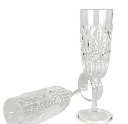 Arcylic Champagne Glass - Set of 4